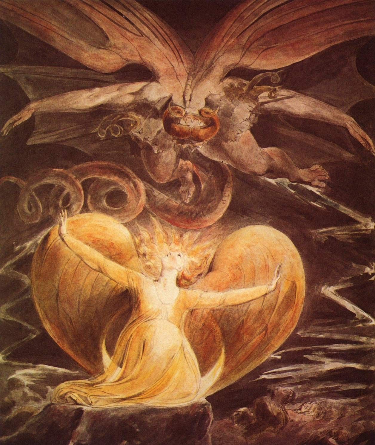 William Blake The Great Red Dragon and the Woman Clothed with Sun